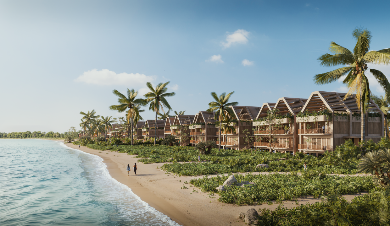 Beachfront Estates from Ocean
